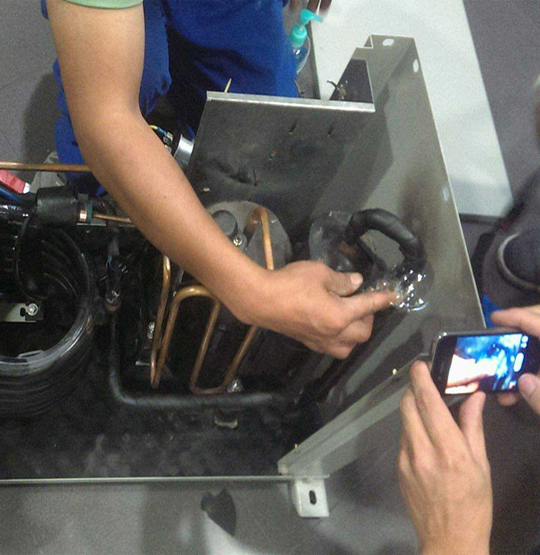 上思维修空调制冷效果差